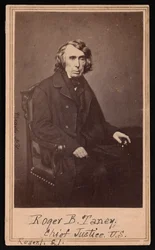 Portrett av Roger Brooke Taney 1777-1864, før 1864.