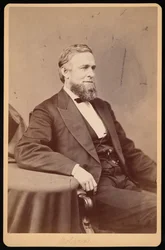 Portrett av Schuyler Colfax 1823-1885, før 1885.