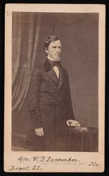Portrett av William Pitt Fessenden 1806-1869, før 1869.