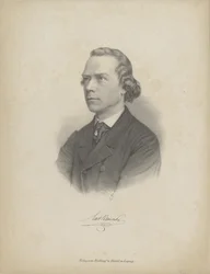 Portrett av pianisten og komponisten Carl Heinrich Carsten Reinecke 1824-1910, ca. 1850
