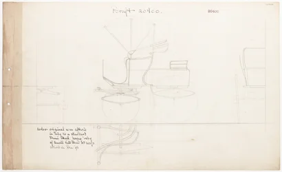 Arbeidstegning for Demi-Mail Phaeton, nr. 20400