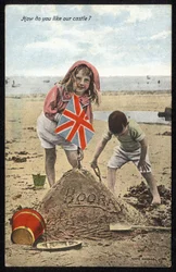 Storbritannia: Et patriotisk postkort produsert av Valentine#39;s under første verdenskrig