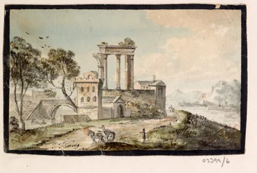 En serie skisser, utsikter i Storbritannia, kontinentet og Amerika 1772-1778 (akvarell)