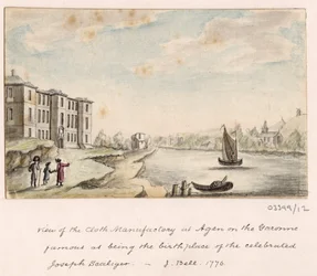 En serie skisser, utsikter i Storbritannia, kontinentet og Amerika 1772-1778 (akvarell)