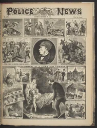 Forside av Illustrated Police News, 29. november 1884 (litho)