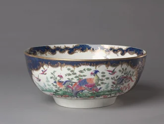 Punch Bowl, Worcester Porselensfabrikk, ca. 1770
