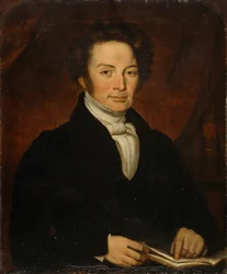 Pastor Evan Evans (olje på lerret)