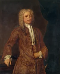 Sir George Wynne av Leeswood (olje på tre)