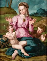 Madonna og barnet med døperen Johannes