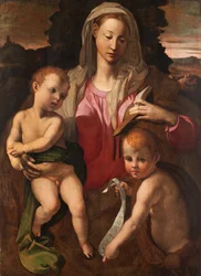 Madonna og barnet med døperen Johannes