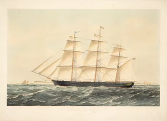 Det berømte jernklipperskipet Chile, 767 registertonn, tilhørende herrene Seymour Peacock & Co. i London