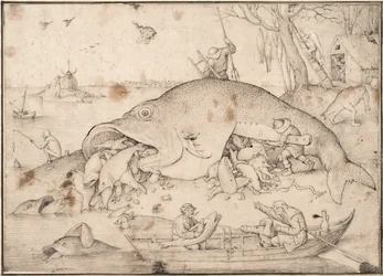 Stor fisk spiser liten fisk, 1556