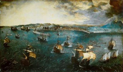 Utsikt over Napoli-bukten, ca 1550-1565.