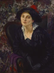 Pauline, kunstnerens kone (olje på lerret)