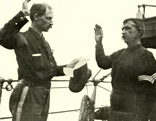 Løytnant Lewis reenlisting Thomas Dixon, spansk-amerikansk krig, 19. juni 1898, 1899.