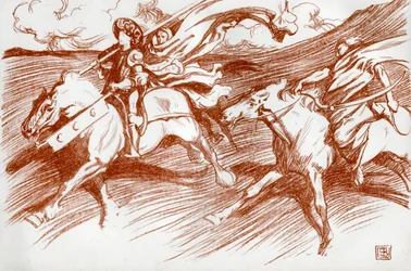 Ridderen og hans følgesvenner, 1898.