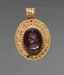 Anheng med Portrait Intaglio, 500-tallet