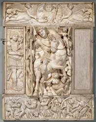 Den triumferende keiseren, kjent som Barberini-elfenbenet, 500-550 e.Kr.