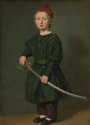 En av kunstnerens sønner
