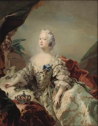 Louise, Frederik Vs første dronning, i sin kroningsdrakt