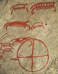 Vitlycke helleristninger, Tanum, Sverige.