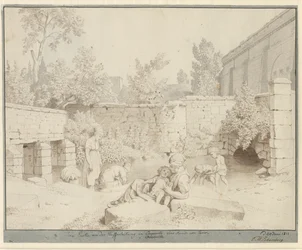 Lott ved den romerske akvedukten i Arcueil, Paris