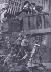 Hvordan general Blake kjempet sjøslag, illustrasjon fra 