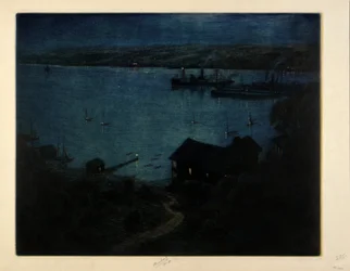 Måneskinn -- Hudson-elven