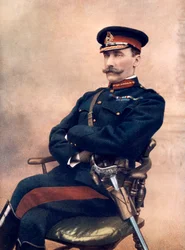 Generalløytnant Sir HC Chermside, kommanderende 14. brigade i Sør-Afrika, 1902.