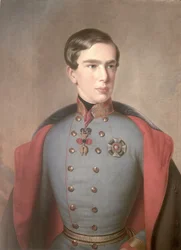 Portrett av keiser Frans Josef av Østerrike (1830-1916) 20 år gammel, 1850
