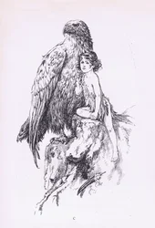 The maid and the eagle, fra The Child of the Air pub. av Duckworth