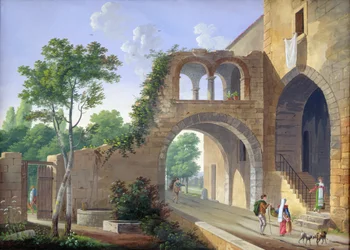 Scene på den italienske landsbygda, 1813