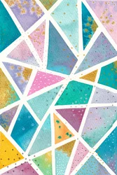 Fargerik geometrisk mosaikk