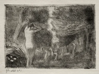 Bader og gjess, 1895.