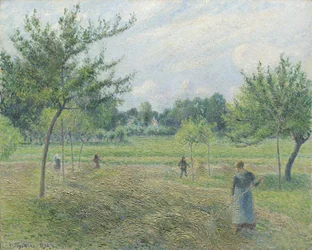 Høyproduksjon i Éragny, 1892