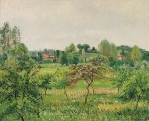 juni, regnvær, Eragny; Juni, regnvær, Eragny, 1898