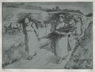 Bønder som bærer Fagots, ca. 1896.