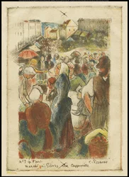 Gisors-markedet, Rue Cappeville, ca. 1894
