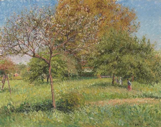 Det store valnøtttreet, morgen, Eragny; Le Grand Noyer, Matin, Eragny, 1901