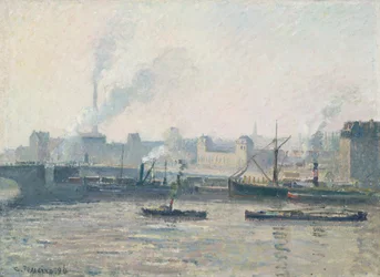 Saint-Sever-broen, Rouen: tåke, 1896