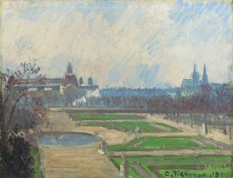 Tuileriene og Louvre, 1900