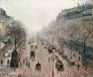 Boulevard Montmartre på en tåkete solrik morgen, 1897