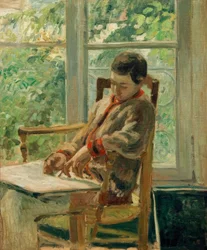 Lucien Pissarro på rommet sitt