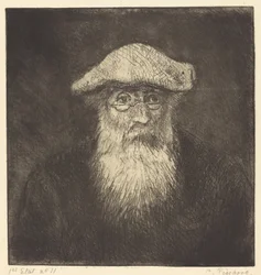 Selvportrett Camille Pissarro, av seg selv, ca. 1890.