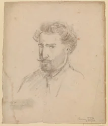 Selvportrett, trekvart profil til venstre (Caracas (?) 1853/54)