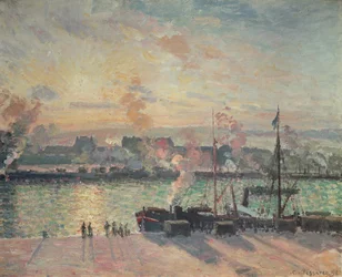 Solnedgang i Rouen