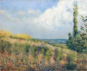 Stormen som nærmer seg, av Camille Pissarro