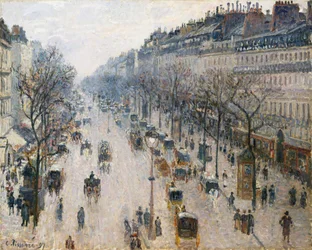 Boulevard Montmartre på en vintermorgen, 1897.