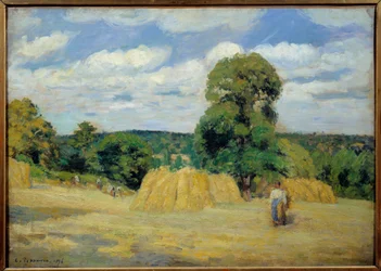 Høsten i Montfoucault i Mayenne Maleri av Camille Pissarro (1830-1903) 1876 Søn. 0,65x0,92 m Paris, musee d