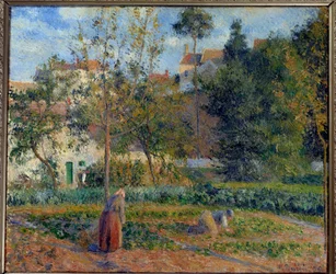 Kjøkkenhage ved Eremitasjen, Pontoise, 1879, mål 0,55 x 0,65 m, Paris, Musée d